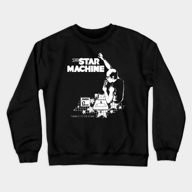 Super Star Machine Crewneck Sweatshirt by castlepop